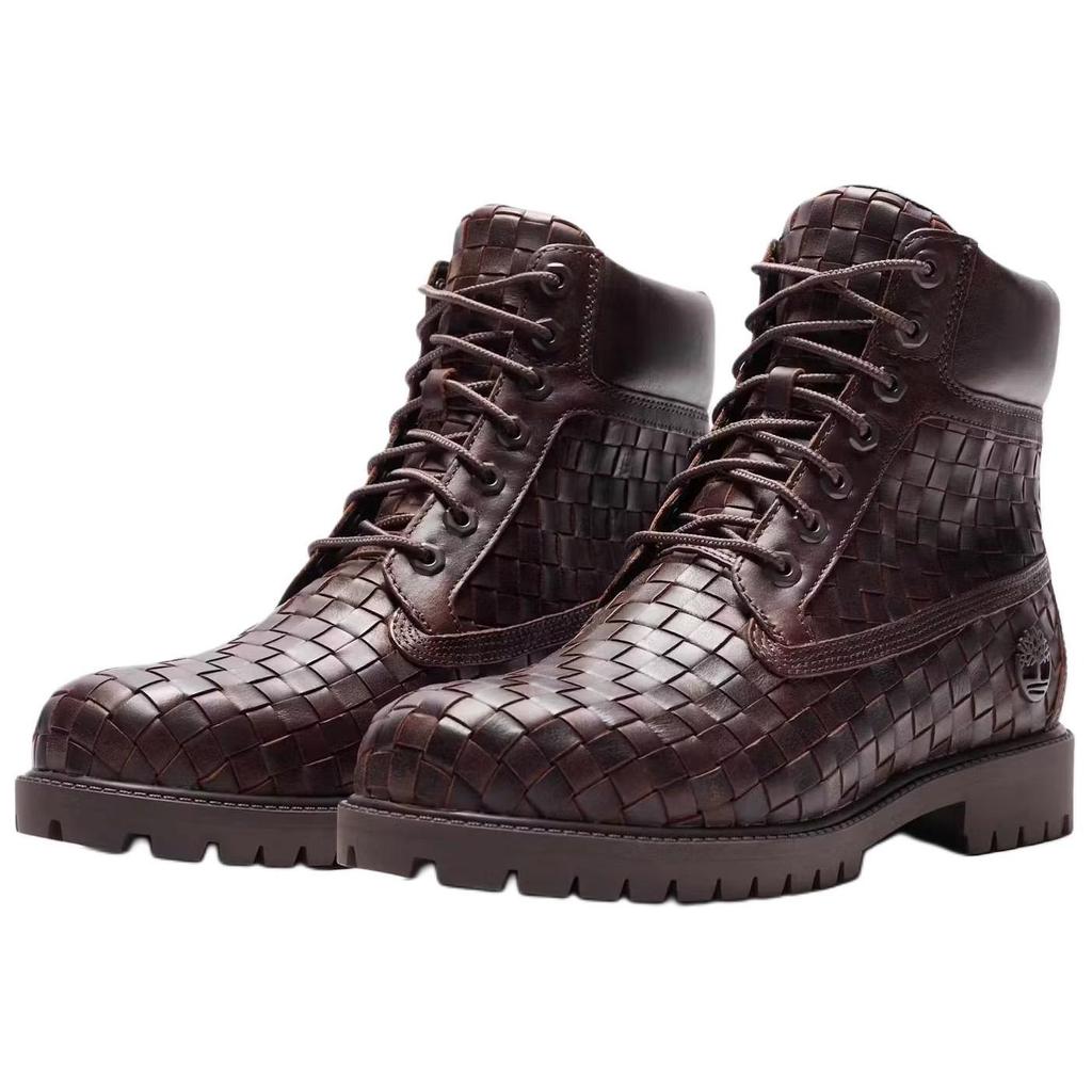New Timberland 6' Premium Boot Woven Dark Brown TB0A6FD6-W01
