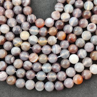 Wunderschöne Designer-Perlen aus Botswana-Achat, lose Edelsteinperlen, heilender Naturstein, Größe 6 mm, 8 mm, 10 mm, 14–15 Zoll Strangperlen.