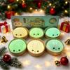 Luminous Dumplings Christmas buns with Box  Colorful Slow Rebound Stress Relief Bun for Holiday 2026 Christmas Party Gifts