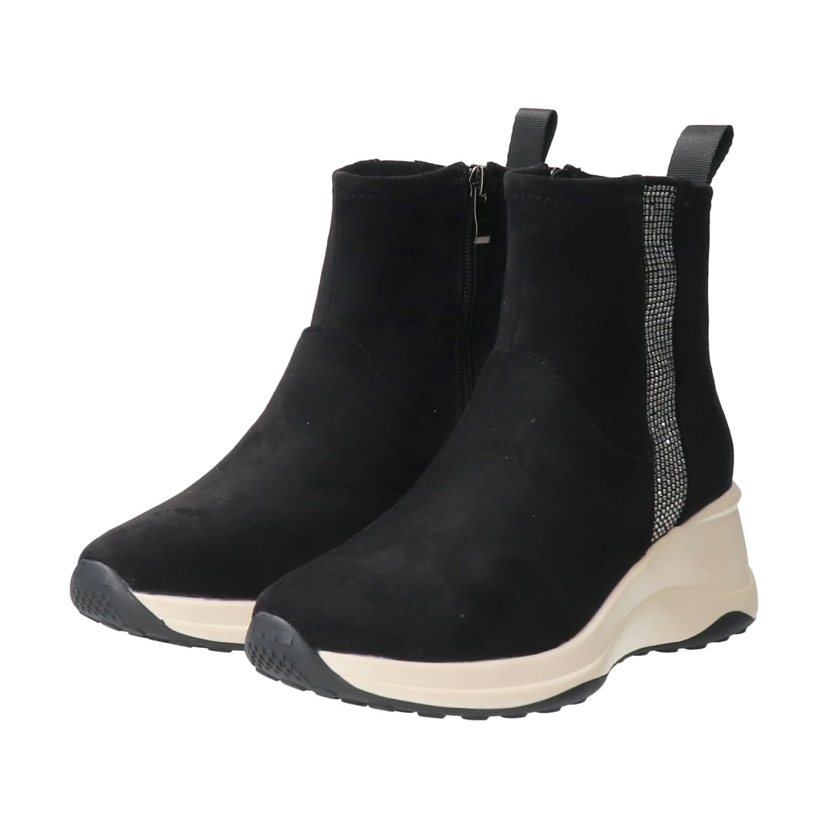 

Bridget Birkin Women s Rhinestone High-Top Sneaker Boots, Size 543062, Size 24.0 cm