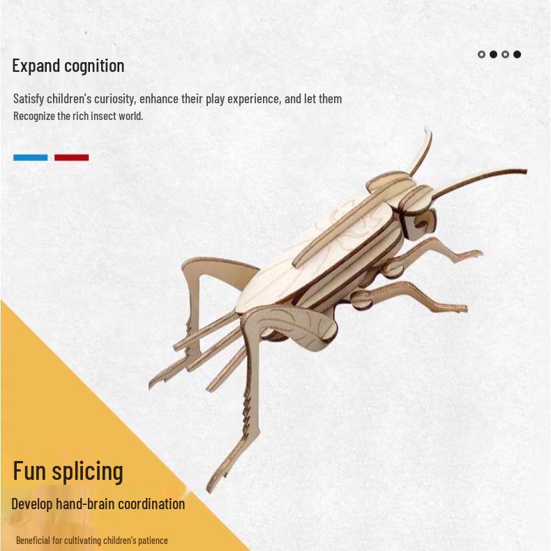 Charming Wooden 3D Puzzle for Kids - Educational DIY Toy for Kindergarten