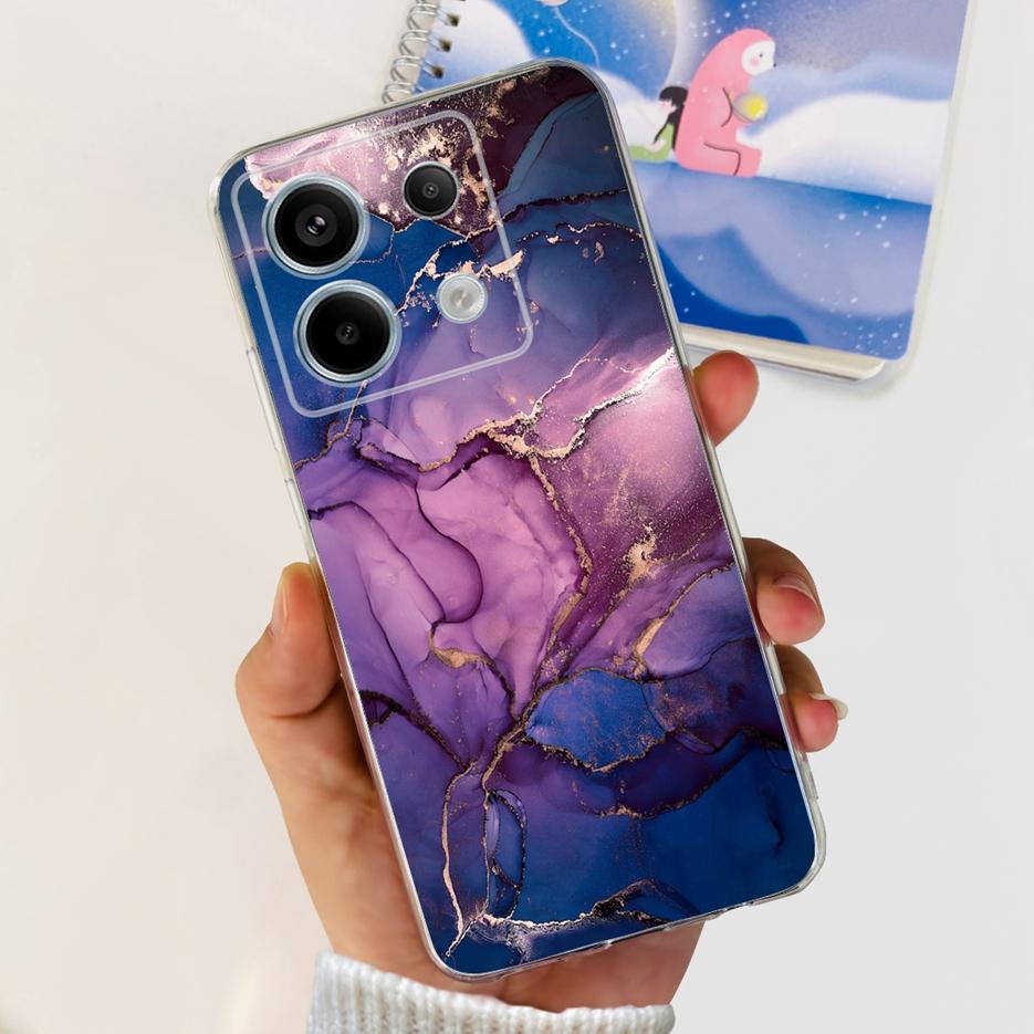 For Xiaomi Poco X6 5G Case PocoX6 Pro New Fashion Painted Cover Clear Silicone Phone Case For Xiaomi Poco X6 Pro X6Pro 5G Bumper