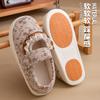 Cotton Boots Thin Shoes Retro Bow Pregnant Women Spring and Summer Comfortable Cotton Shoes Heel Bag Summer Lace Home