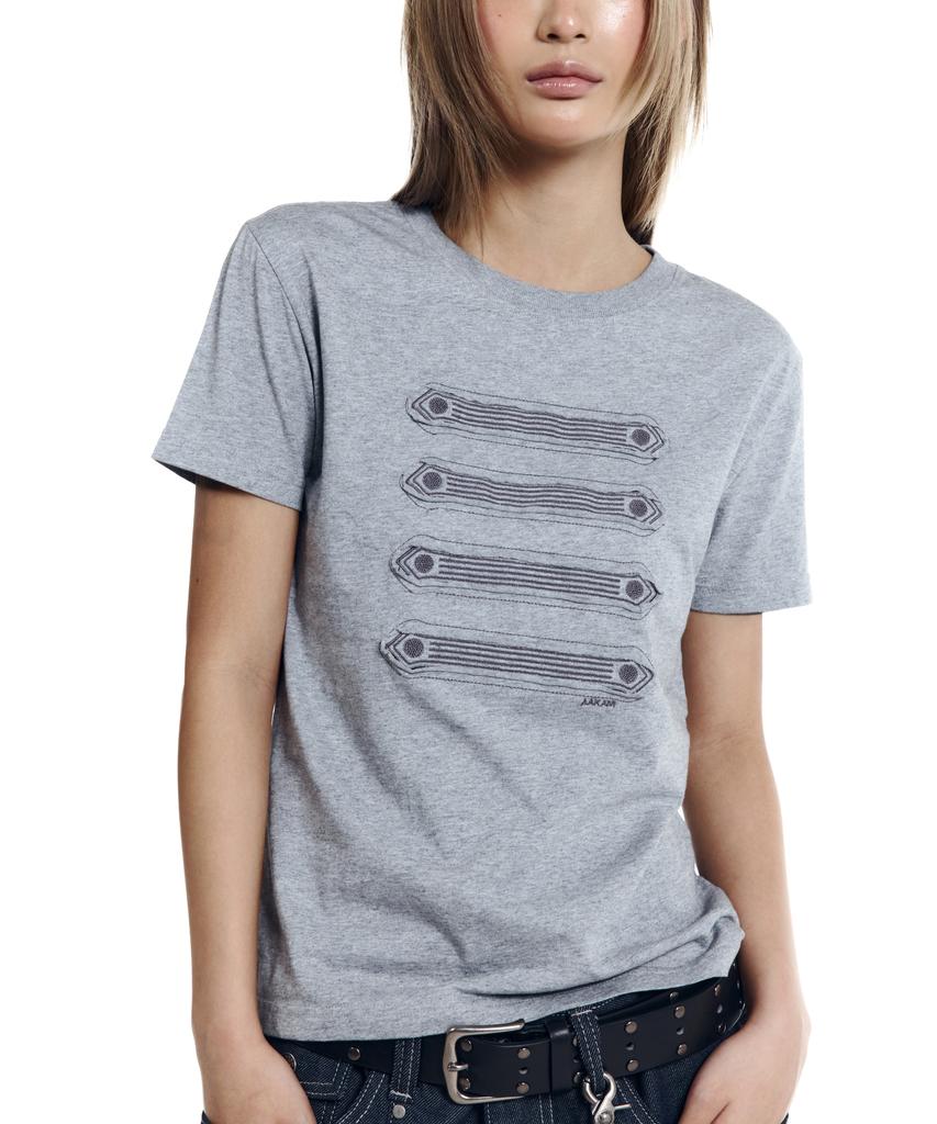 AAKAM Napoleon Corded Half Top (Gray)
