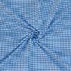 Premium Blått Rutete Gingham-stoff | 100% Bomull, 240 GSM, Garnfarget – Perfekt for Skjorter & Møbeltrekk