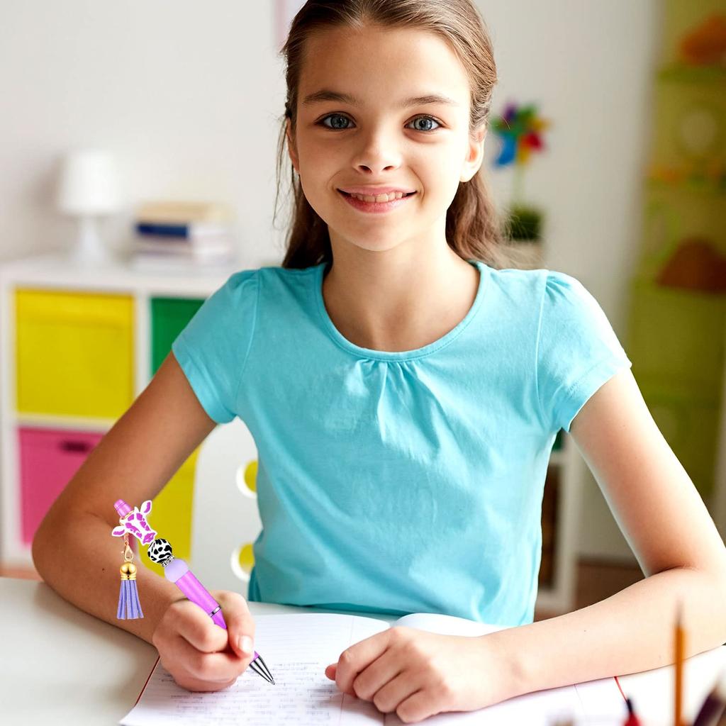 6 Stück Perlenstift Geschenk Kugelschreiber DIY Kugelschreiber Büro Geburtstagsgeschenke Kugelschreiber Gelstifte Valentinstagsgeschenk