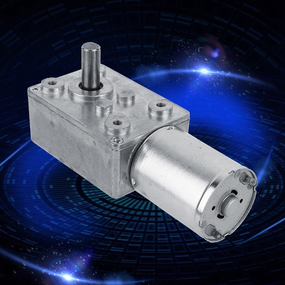 DC 12V Worm Gear Motor 62RPM 6RPM 20RPM Geared Motor Universal Electric Motor Industrial Machinery