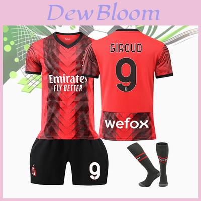 2324 Neue Saison AC Heimtrikot Set Nr. 9 Giroud Nr.17 Leo Nr.11 Ibra Nr.19 Theo Fußballtrikot