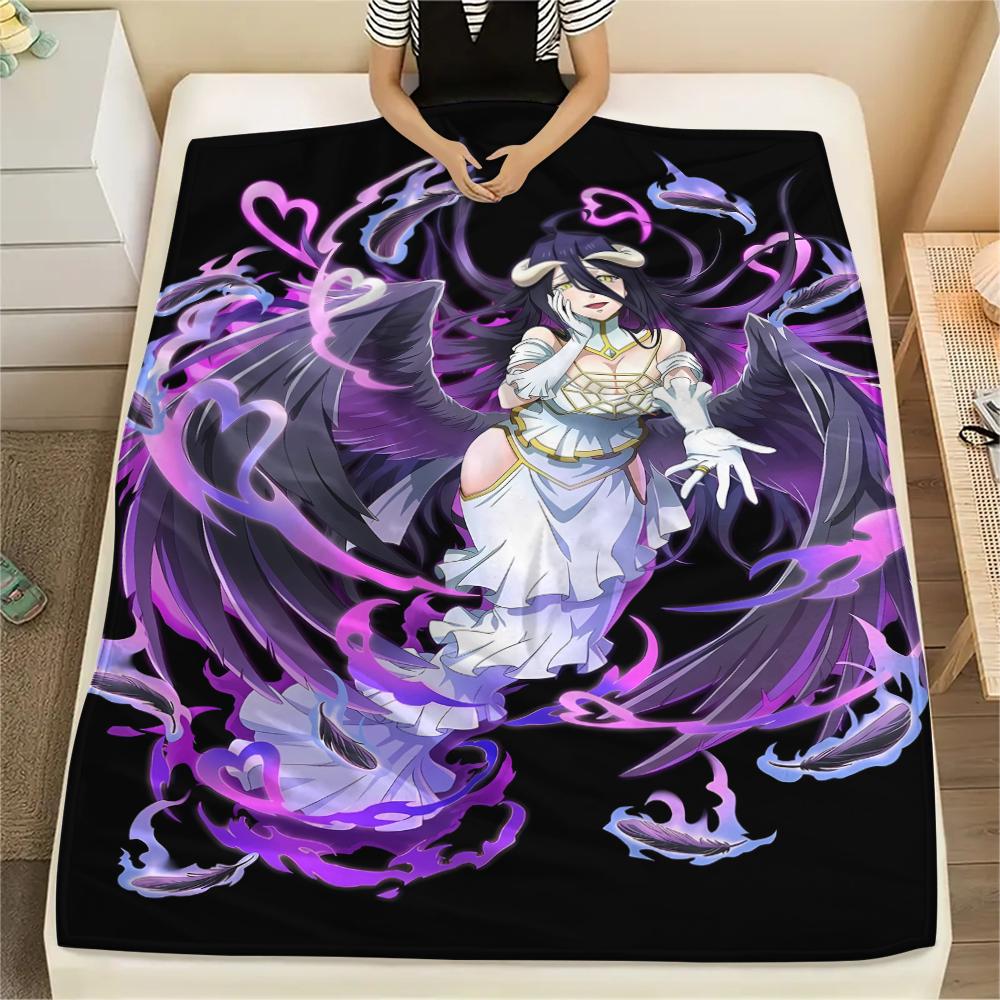 

1PC OVERLORD Print Flannel Blanket, High quality All Seasons, Home Decor, Warmth and Comfort, Perfect for Christmas Gifts 80cm x 120cm