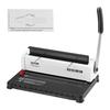 VEVOR Coil Spiral Binding Machine, Manual Book Maker 34-Holes Binding 120 Sheets, Punch Binder Adjustable 4.76 mm - 14.29 mm Coil Binding Spines
