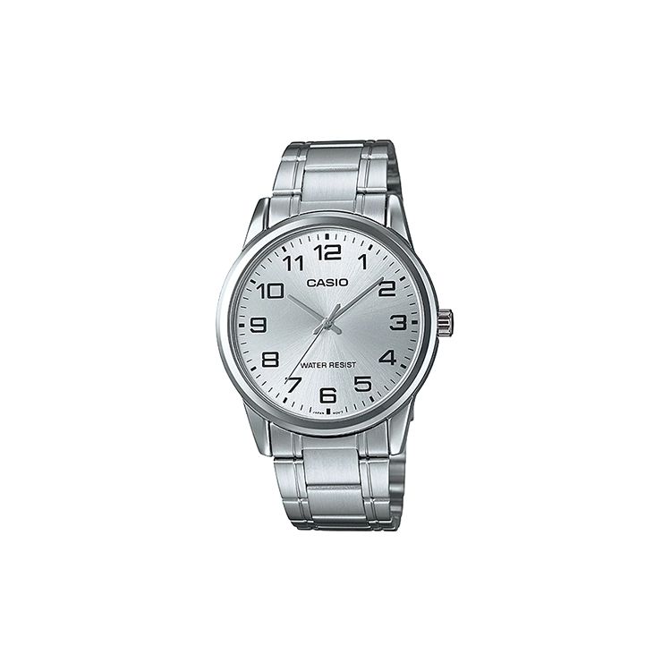 

Casio Life Waterproof Versatile Quartz Movement Stainless Steel Strap Watch Men Watches Silver MTP-V001D-7B Regular Watch Box,Silver Dial