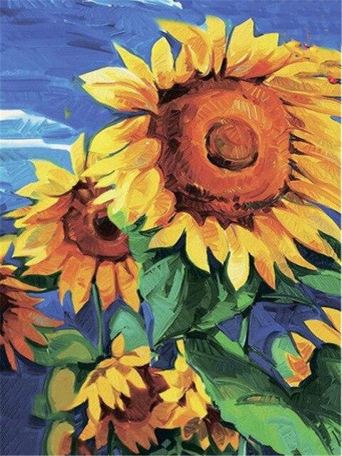 5D DIY Diamond Painting Sunflower Blackboard Cross Stitch New Arrival Diamond Embroidery Flower Handicraft Home Decor
