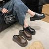 2025 High Heel New Non-slip Thick-soled Slippers Women's Summer Super Fire Bag Head Slippers Heightening Internet Celebrities Half Tray Outside Wear B