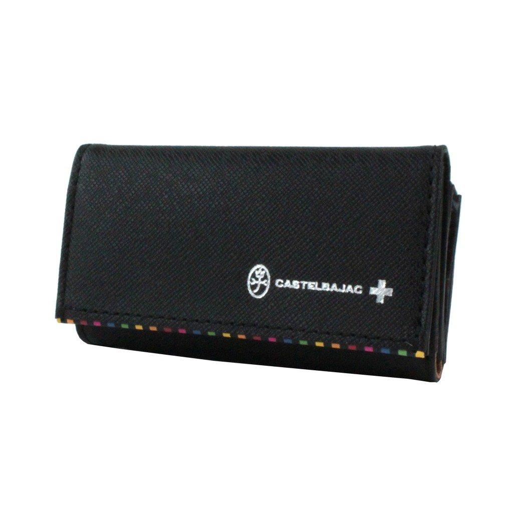 Key Case 5 Rows Arch with Coin Purse 074612 Black [Castelbajac]
