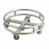 Stainless Steel Soup Bucket Cart Wheeled Insulated Trolley Food Service