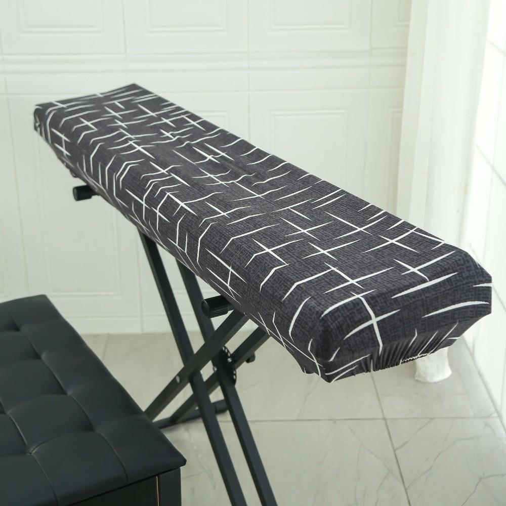 

Складная электронная крышка для пианино Эластичный пылезащитный чехол для пианино Новый пылезащитный чехол для клавиатуры пианино L-03