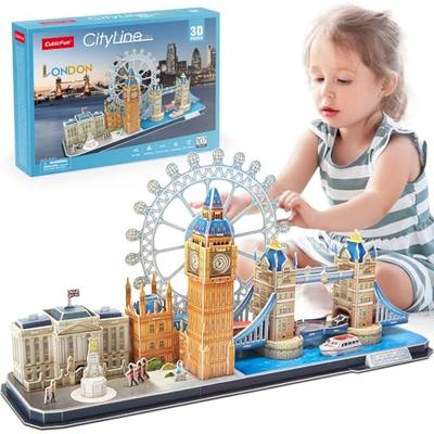 ASSYME Cubic Fan 3D Puzzle Craft Kit, No Glue or Tools Required, London, MC253h