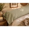 Perrine Sage Green Cotton Percale Bolster Pillowcase 43 X 185 Cm