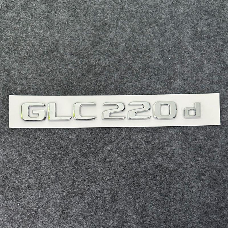 3D ABS Buchstaben E220d GLC220d C220d C250d GLE350d 4Matic Emblem für Mercedes Benz W205 Auto Kofferraum Aufkleber