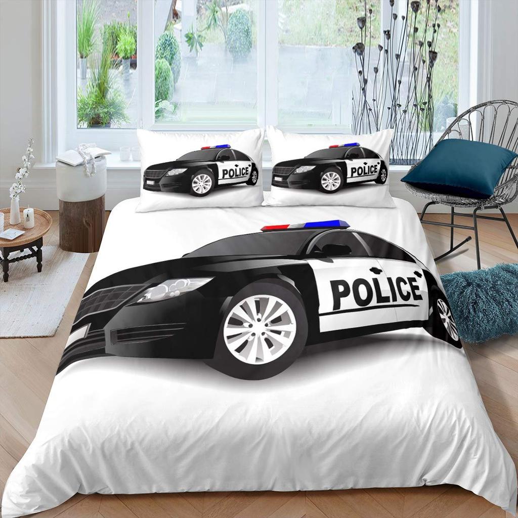 Bettbezug für Möchtegern-Polizisten Kinder Queen King Size Leichtgewicht Daunen Raumdeko 2 Kissenbezüge 1 Bettbezug Keine Steppdecke