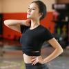 Women's Summer Crop Top - Breathable, Sweat-Wicking Yoga T-Shirt