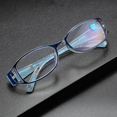 Neue Modische Lesebrille Damen Bedruckt Ältere Weitsichtigkeitsbrille Harz Blaulichtfilter Alterssichtigkeit Einfache Brille +1.0 +4.0