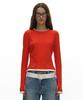 PARTIMENTO WOMEN Pw Double Layered Long Sleeve Tee_12 Colors
