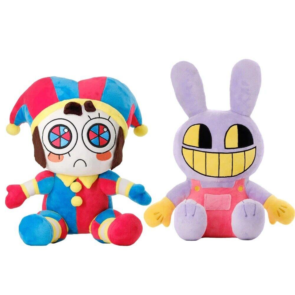 2 stk Digital Circus Plush Cute the Clown and the Rabbit Animal Doll for Kids