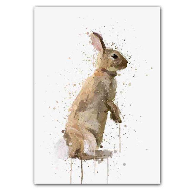 Neue Nordic Abstrakte Tier Poster Wand Malerei Abstrakte Splash Tinte Kunst Leinwand Malerei Wohnzimmer Korridor Hause Dekoration Wandbild Kein Rahmen