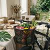 Plastic Cycle Basket Foldable Handlebar Basket Large Capacity Sturdy For Commuting