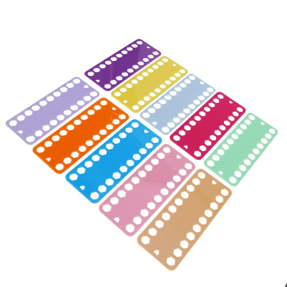 20Pcs Cross Stitch Threads Organizer 20 Holes Color Plastic Board Embroidery Accessories