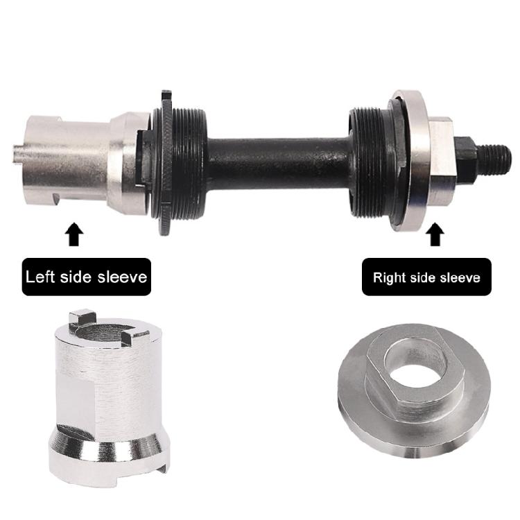 Bicycles Bottom Axes Tool Bike Crank Remover Steel Mountain Bike Bottom Bracket Removal Tool for Bicycles Centre Shafts