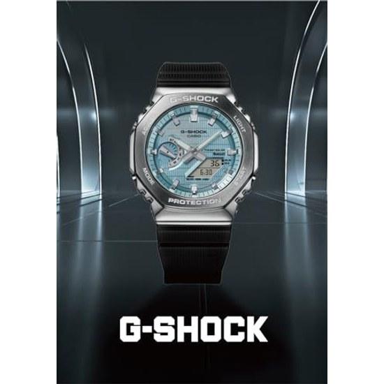 Casio G-Shock wristwatch metal-covered equipped Bluetooth Tough Solar made biomass plastic model GBM-2100-1AJF men black.