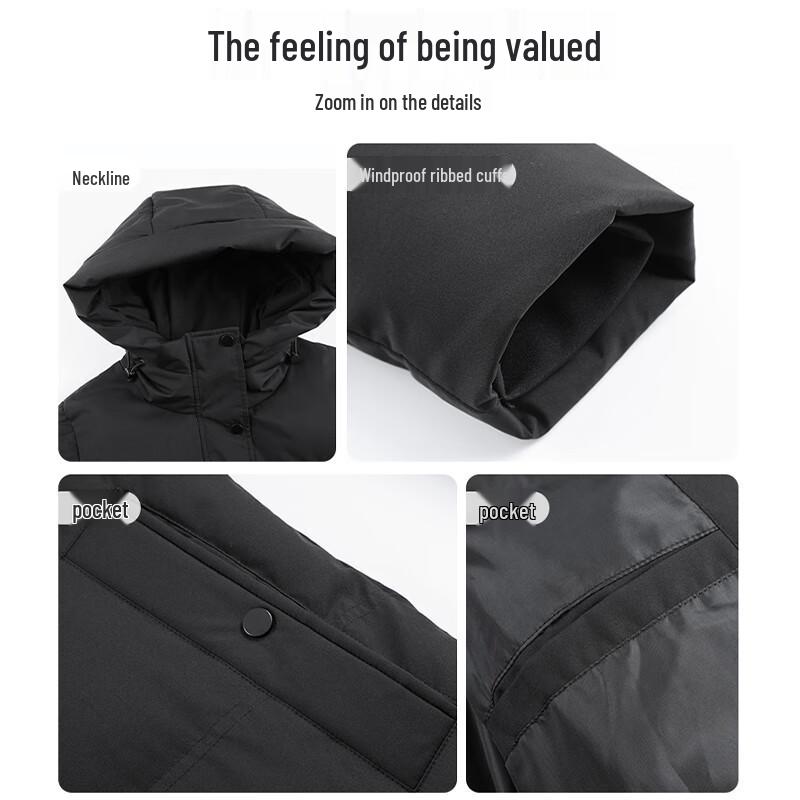 Teluoman Women's Long Hooded Winter Padded Jacket