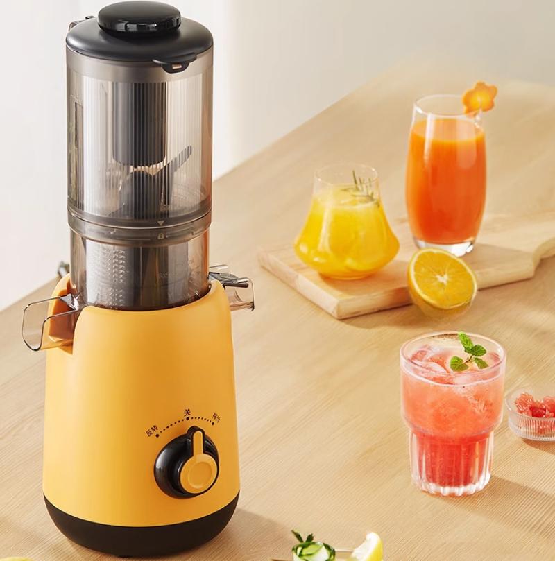 220V Large Caliber Juicer Juice Residue Separation Household Low-speed Juicer Fruit Vegetable Screw Slow Juicer Commercial