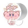 Cartoon Reflective Portable Folding Fan: Cute Mini Round Fan for Women, Students, and Children with Storage Bag