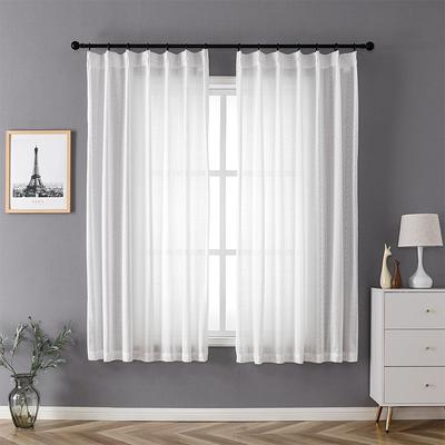 Room Darkening Lace Curtains 2 Panels, Rod Pocket/Back Tab/Hook Belt Light Blocking Noise Canceling Window Treatments for Living Room/Bedroom