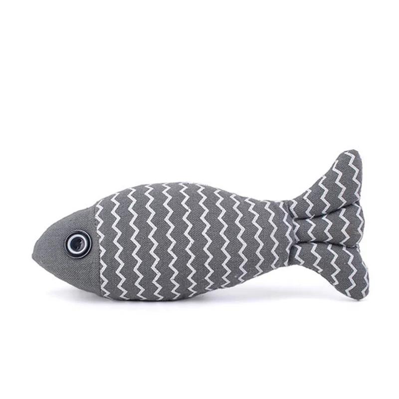 Plush Wavy Little Fish Cat Toy for Kitten Exercise and Play Indoor Cat Toy Pillow for Pets Household Supplies