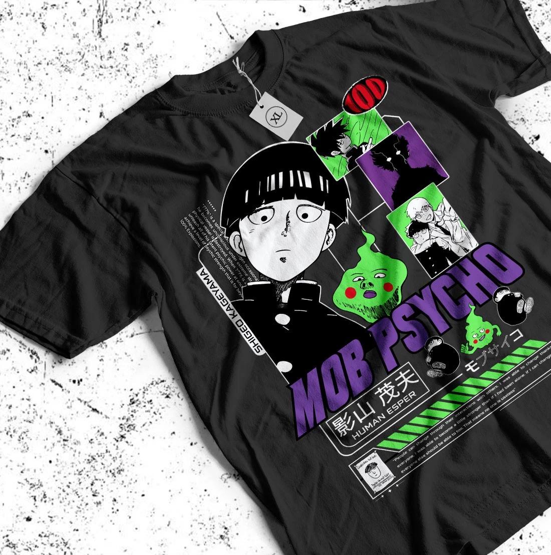 

Mob Psycho 100 Manga Strip Anime Manga Gift Unisex shirt T-Shirt All Size S