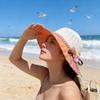 Ladies Straw Sun Hat With Big Brim For Outdoor Sunshade And Casual Style
