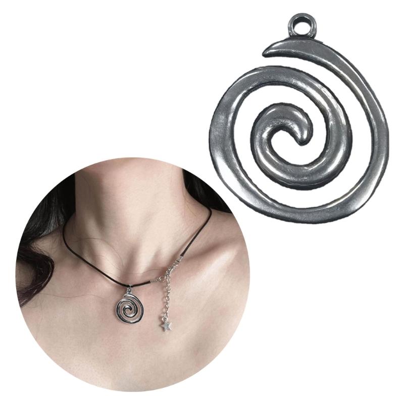 Antique Silver Plated Whirlpools Charm Pendant for Jewelry Making Findings DIY Bracelets Necklace Keychain Hanging Tags