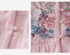 2026 Retro Embroidered Cotton Linen Shirt - Loose Fit with Frog Buttons