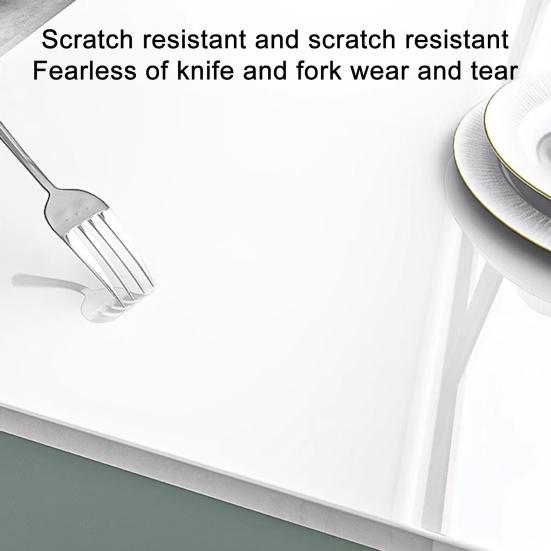Clear Table Mat Non-Slip PVC Desk Protector Mat Heat Resistant Waterproof Oil Resistance Desk Mat for Vanity Coffee Table Kitchen Counter