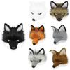 Wolf Mask Half Face Animal Dog Fox Werewolf Masks For Halloween Party Cosplay Costume Props