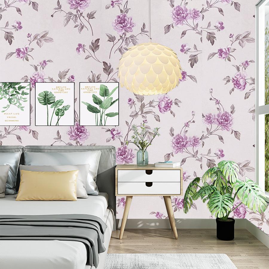 

Имитация Зеленых Растений Цветы Самоклеящиеся Обои Спальня Гостиная Украшение Дома ТВ Фон Стена ПВХ Обои 45X600cm