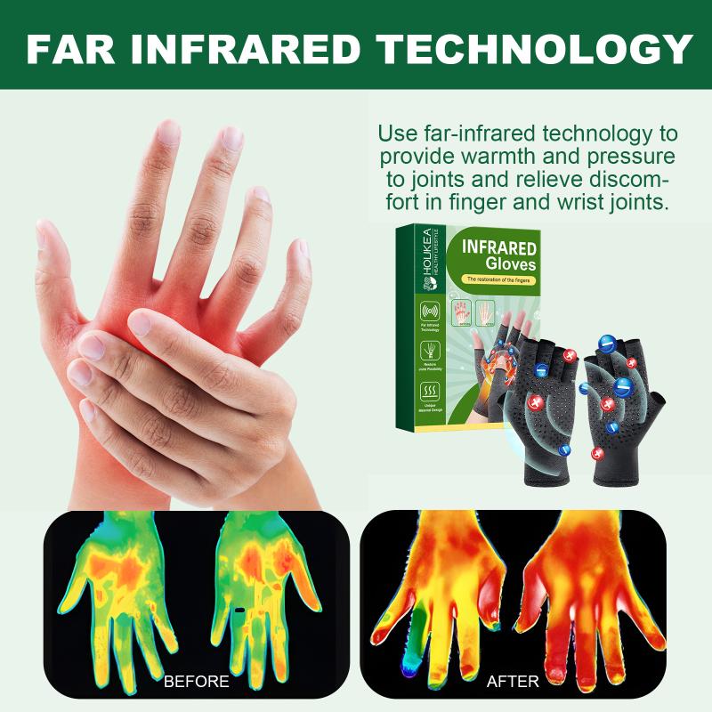 1 Pair Compression Arthritis Gloves Wrist Support Practical Circulation Gloves Daily Activity Health Care Accessory