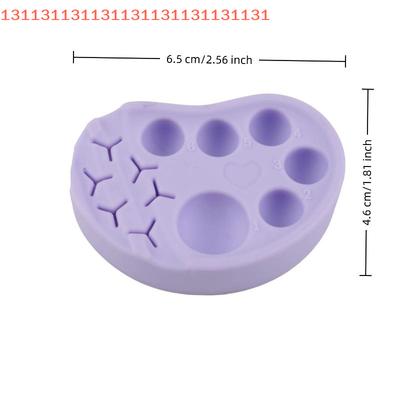 Multifunctional Silicone Manicure Palette Soft Surface for Nail Art Eyelash Tattoo Color Mixing Durable Makeup Palette