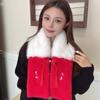 New Christmas New Red New Year's Day Scarf Women's Winter Warm Atmosphere Versatile Scarf