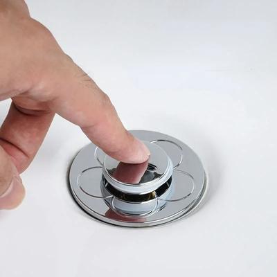 Drain Stopper Pop-Up Bounce Core Basin Drain Filter Valve Hair Catcher Shower Sink Strainer Bath Stopper Bathroom Drain Cover