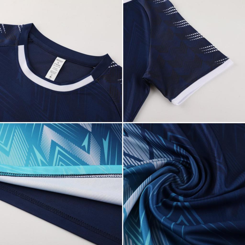 Fußballtrikot Set Herren und Damen Sportbekleidung Kurzarm Schnelltrocknend Wettkampftrikot Teambuilding Trikot Trainings trikot